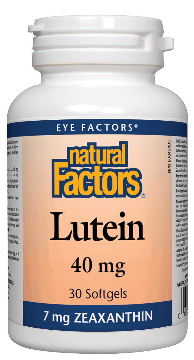 Natural Factors Lutein 40mg 30 Softgels