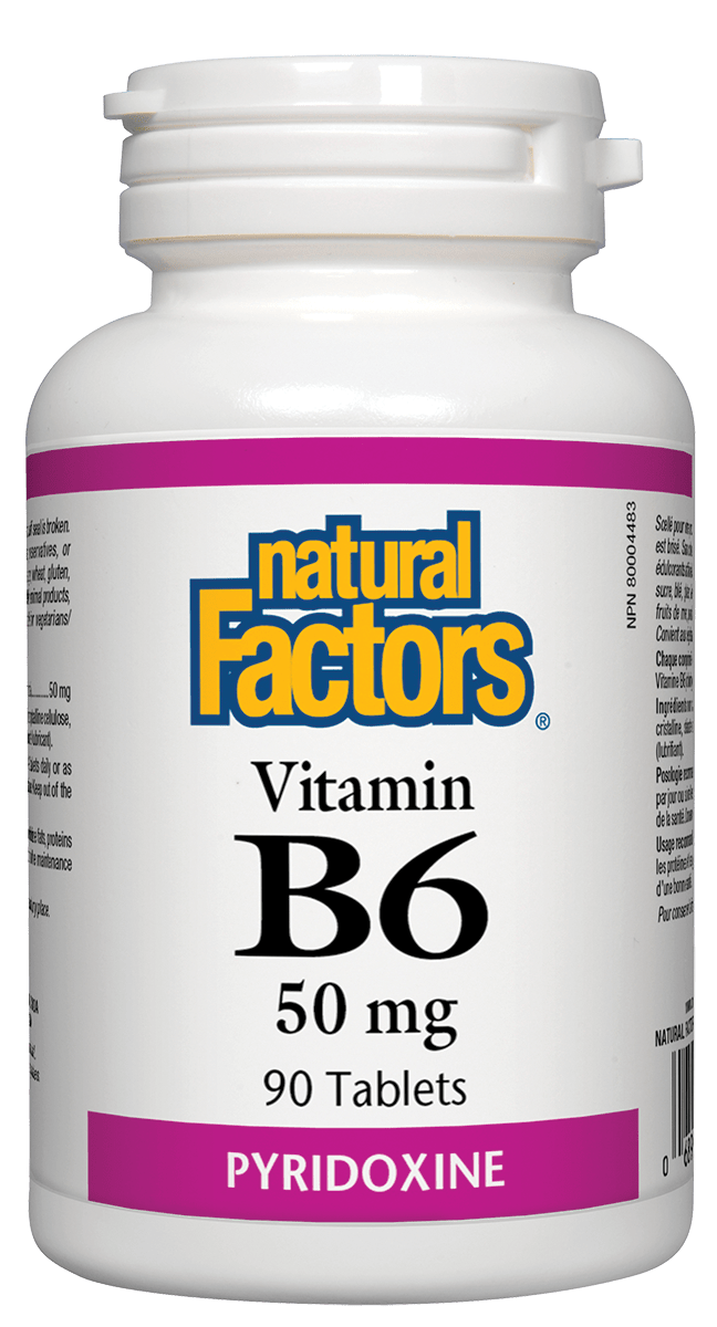 Natural Factors Vitamin B6 50mg 90 Tablets
