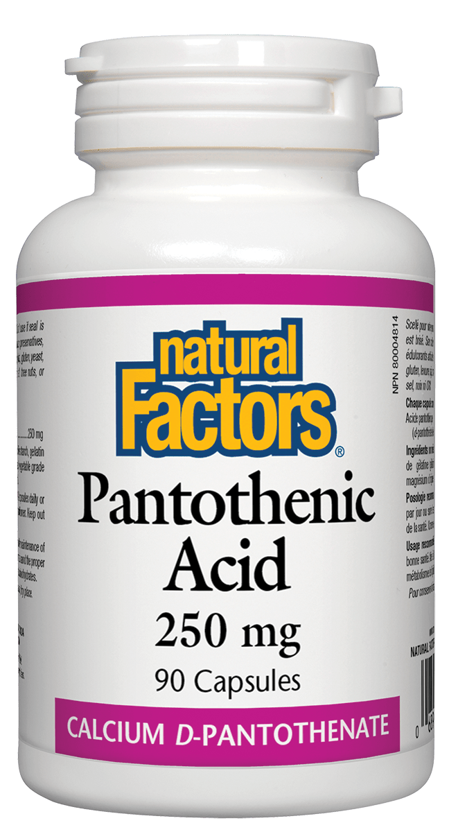 Natural Factors Pantothenic Acid 250mg 90 Capsules