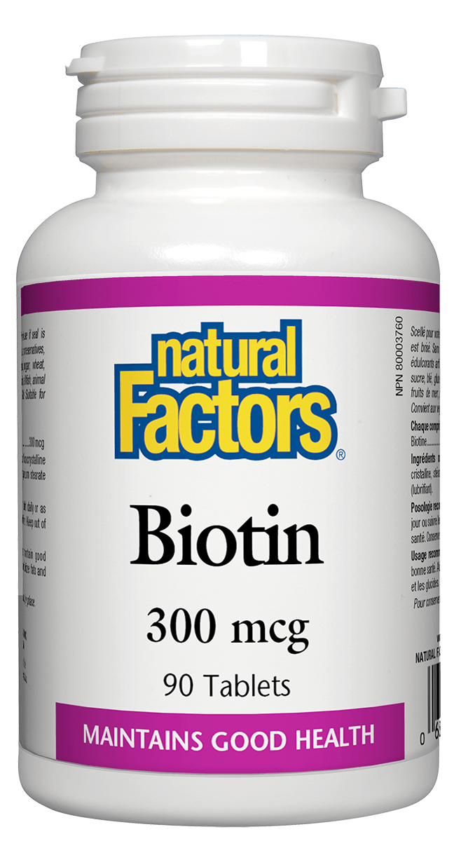 Natural Factors Biotin 300mcg Tablets