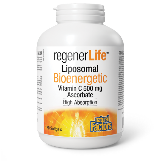 Natural Factors RegenerLife Liposomal Bioenergetic Vitamin C 120 Softgels