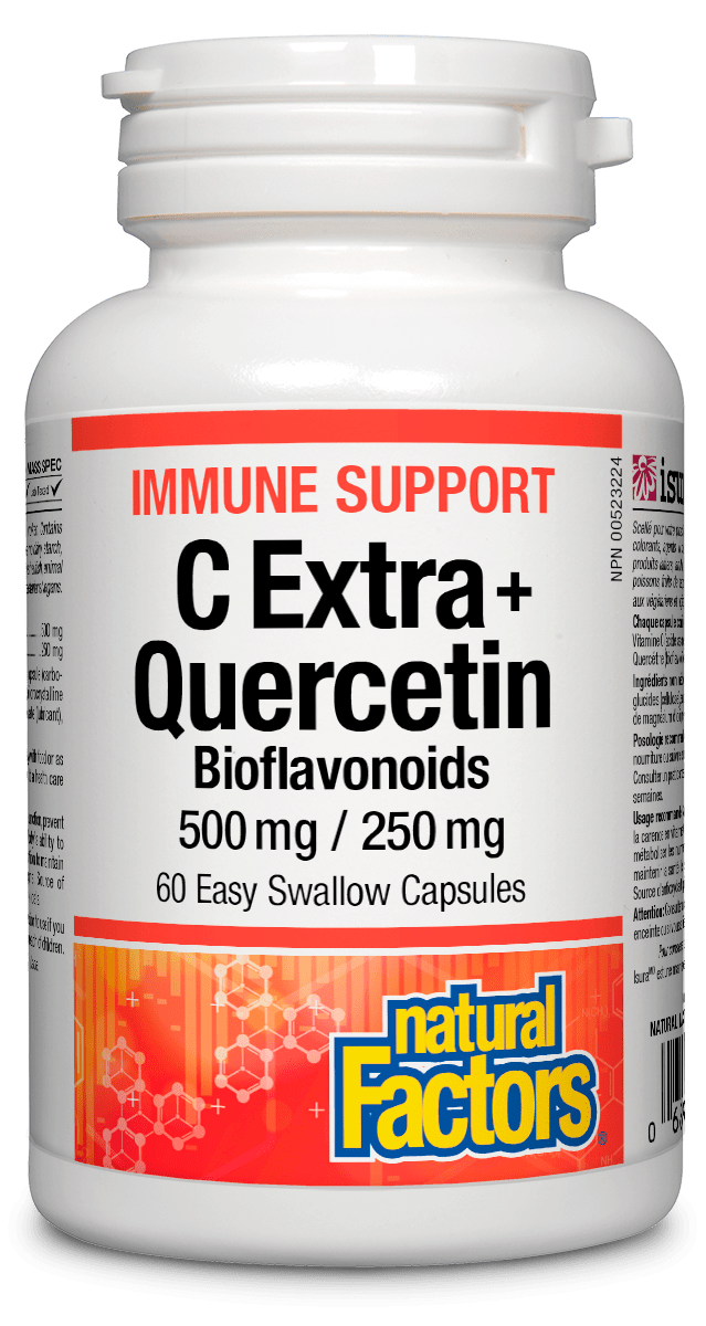 Natural Factors C Extra + Quercetin 500mg/250mg 60 Capsules