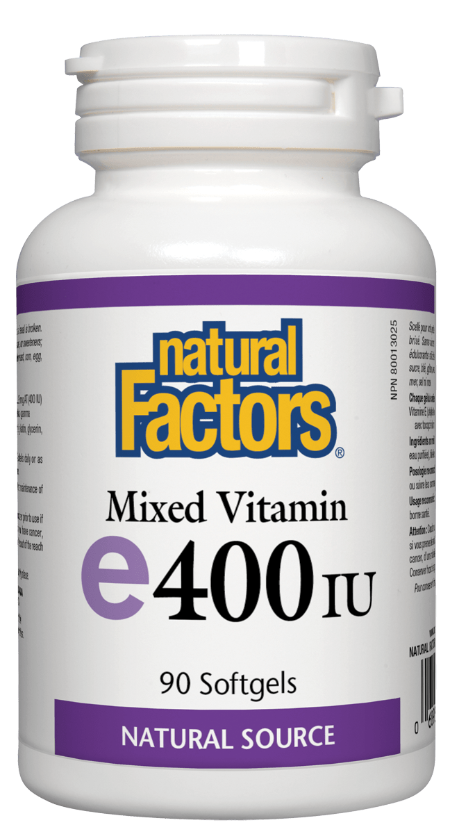 Natural Factors Vitamin E 400IU 90 Softgels