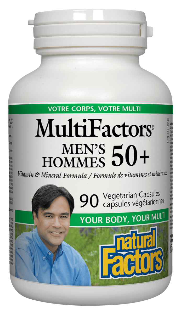 Natural Factors MultiFactors Men's 50+ 90 V-Capsules