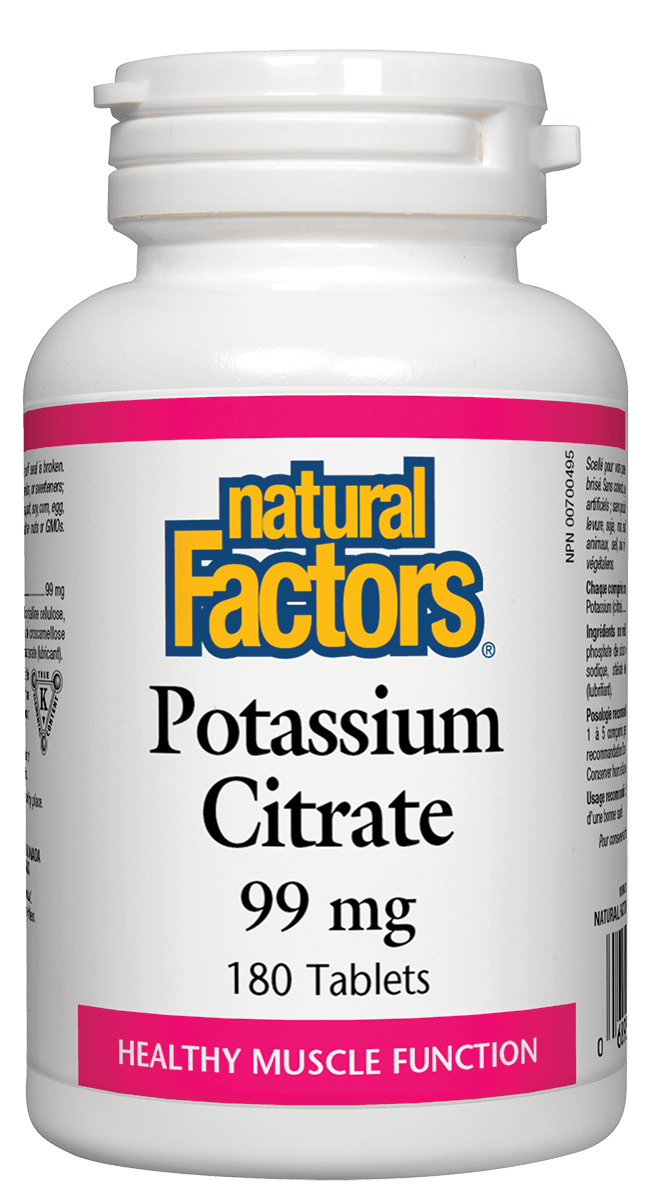 Natural Factors Potassium Citrate 99mg 180 Tablets