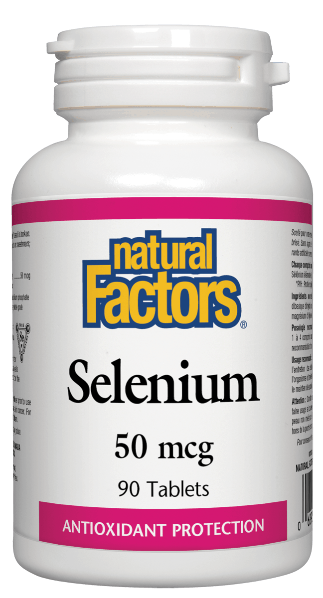 Natural Factors Selenium 50mcg 90 Tablets
