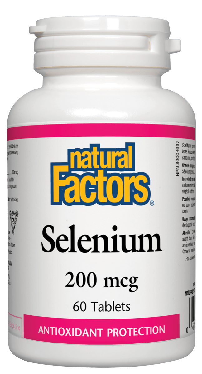 Natural Factors Selenium 200mcg 60 Tablets