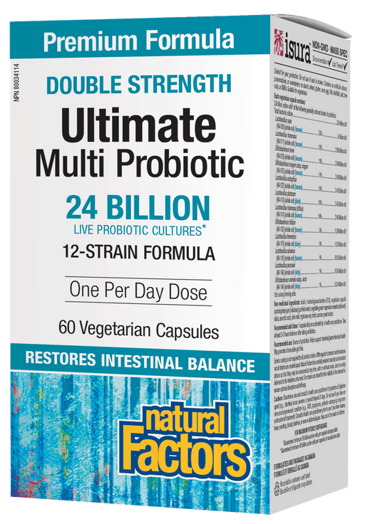Natural Factors Double Strength Ultimate Multi Probiotic 60 V-Capsules