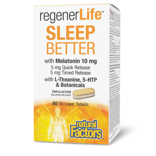 Natural Factors RegenerLife Sleep Better 60 Tri-Layer Tablets