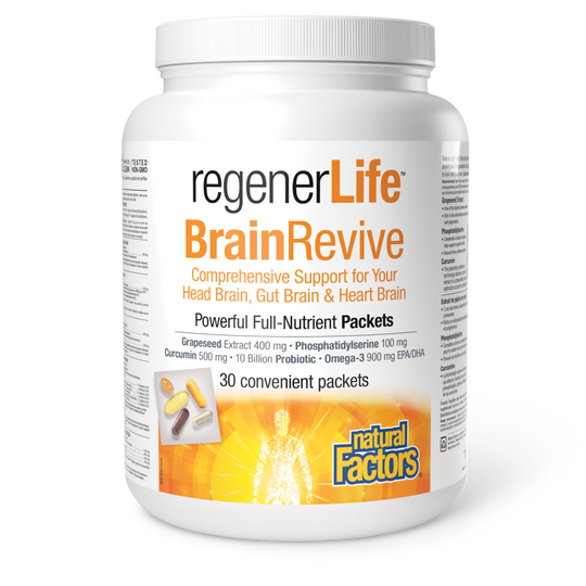 Natural Factors RegenerLife BrainRevive 30 Packets