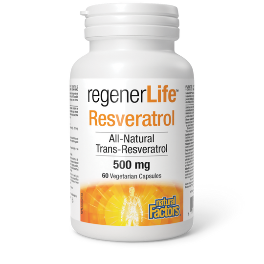 Natural Factors RegenerLife Resveratrol 60 V-Capsules