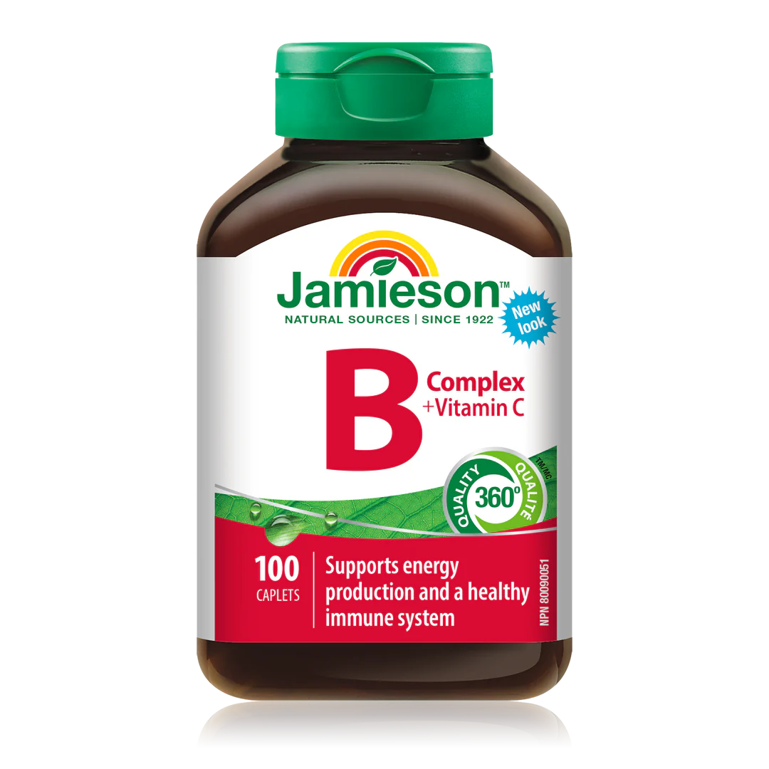 Jamieson Vitamin B Complex with Vitamin C, 100 caplets