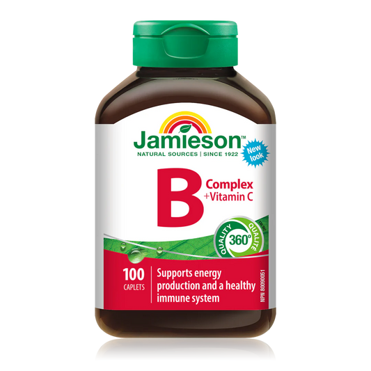 Jamieson Vitamin B Complex with Vitamin C, 100 caplets