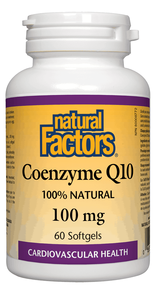 Natural Factors Coenzyme Q10 100mg 60 Softgels