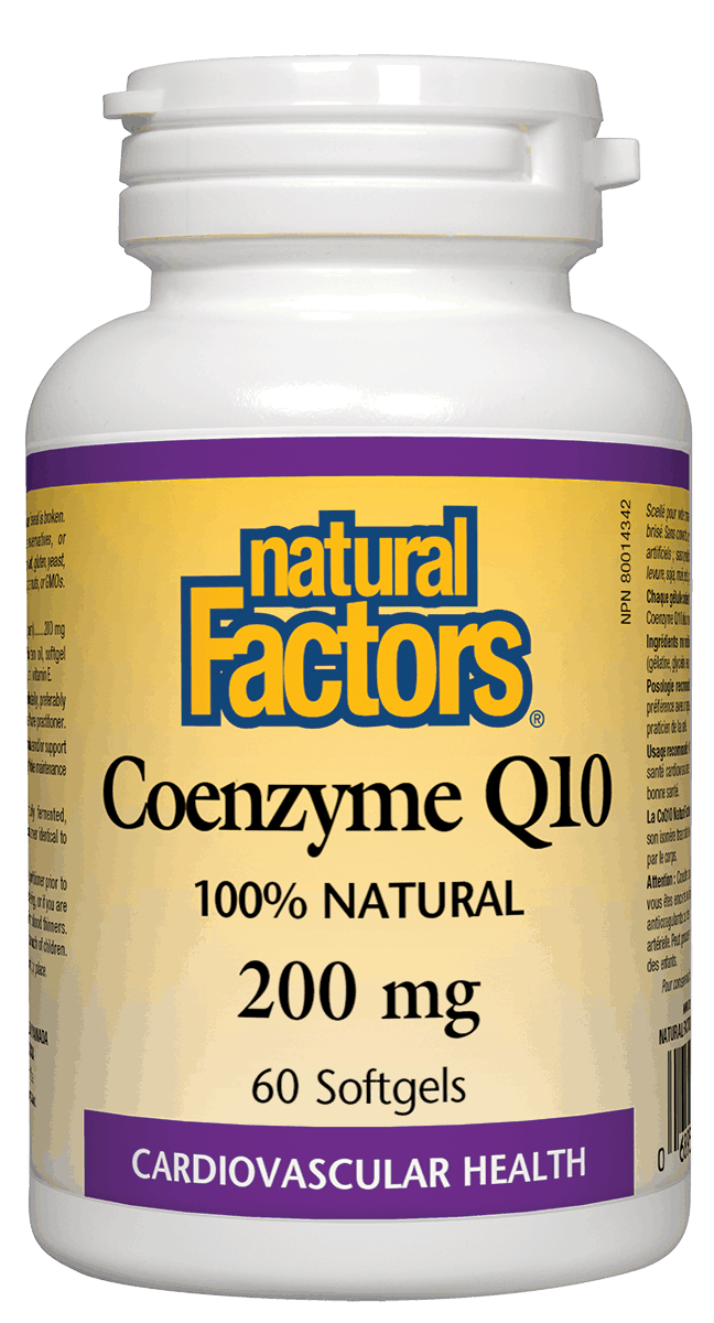 Natural Factors Coenzyme Q10 200mg 60 Softgels