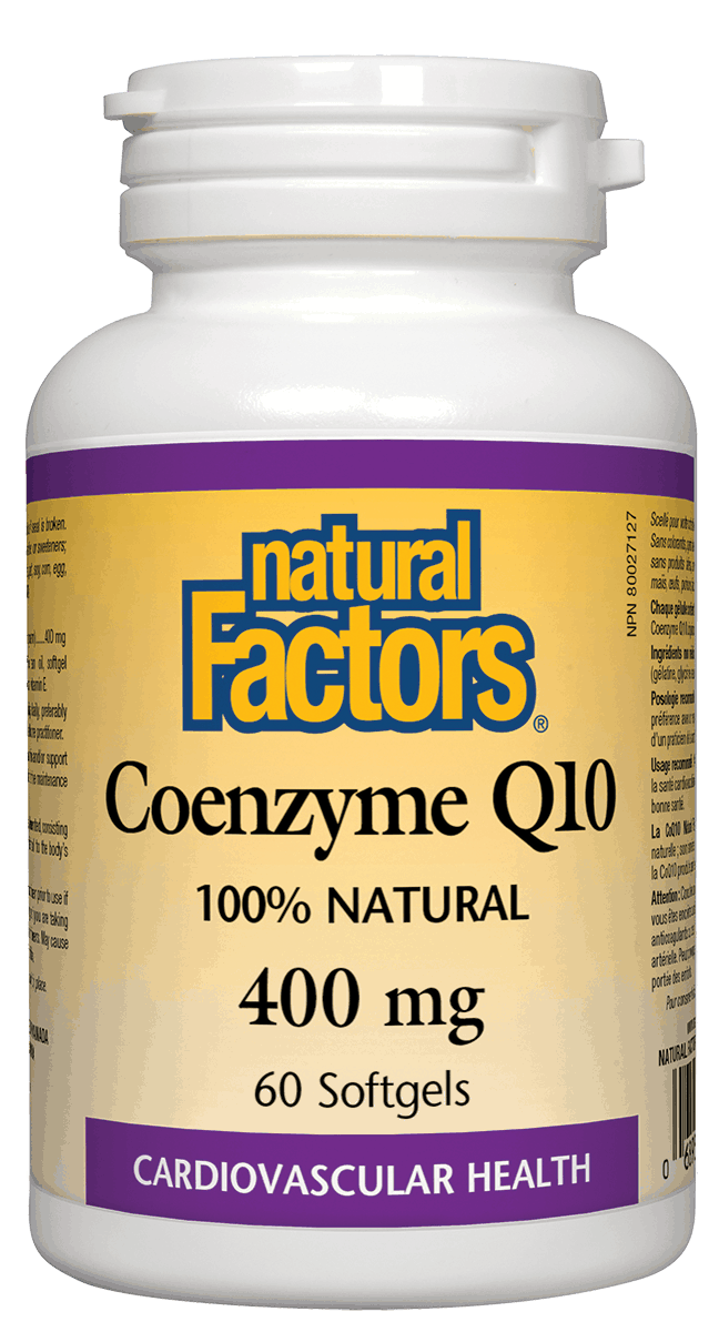 Natural Factors Coenzyme Q10 400mg 60 Softgels