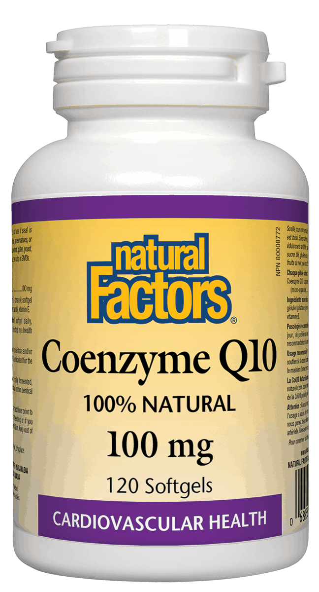 Natural Factors Coenzyme Q10 100mg 120 Softgels