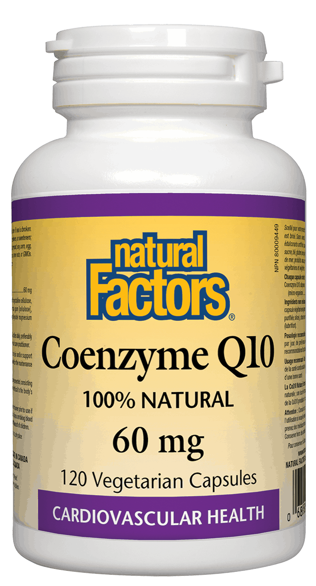 Natural Factors Coenzyme Q10 60 mg 120 V-Capsules