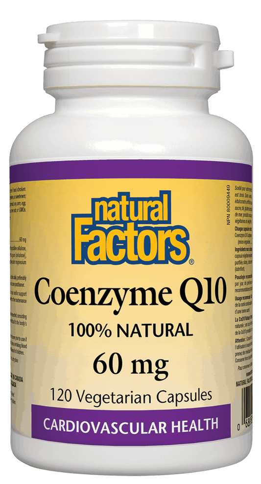 Natural Factors Coenzyme Q10 60 mg 120 V-Capsules
