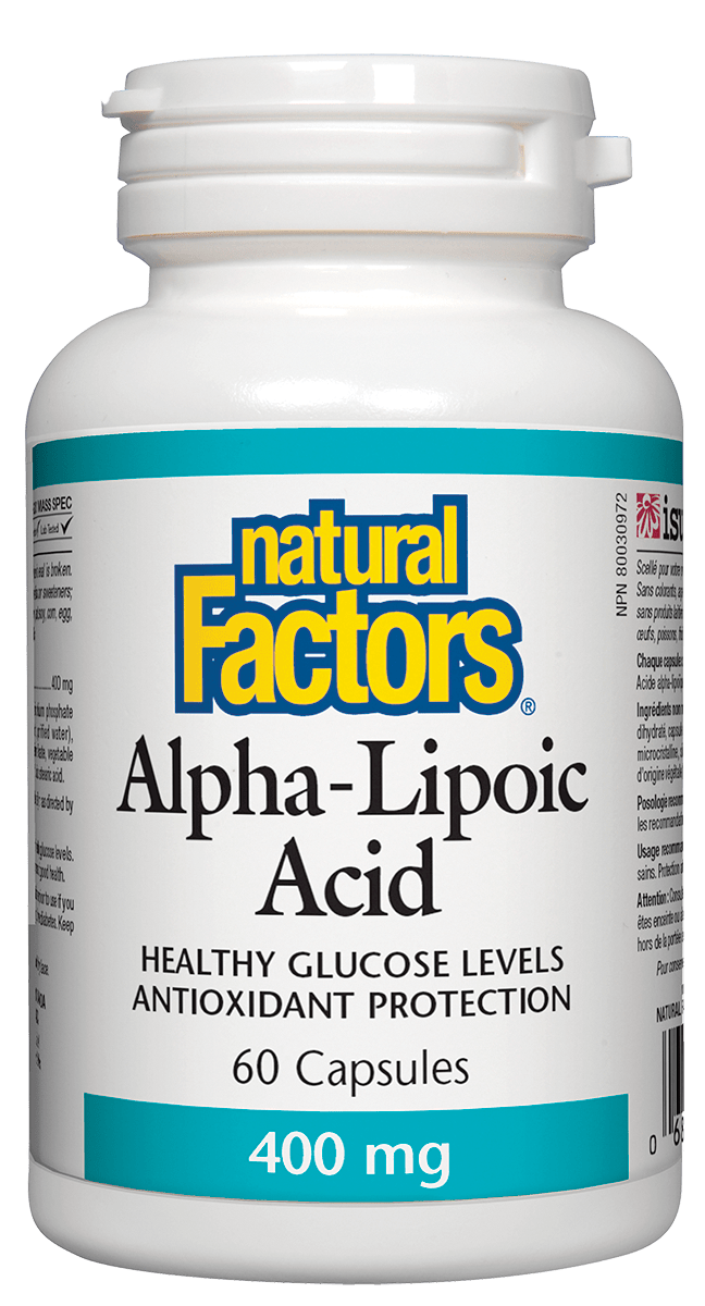 Natural Factors Alpha Lipoic Acid 400mg 60 Capsules