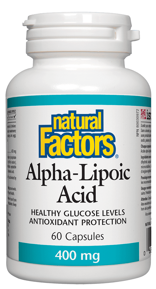 Natural Factors Alpha Lipoic Acid 400mg 60 Capsules