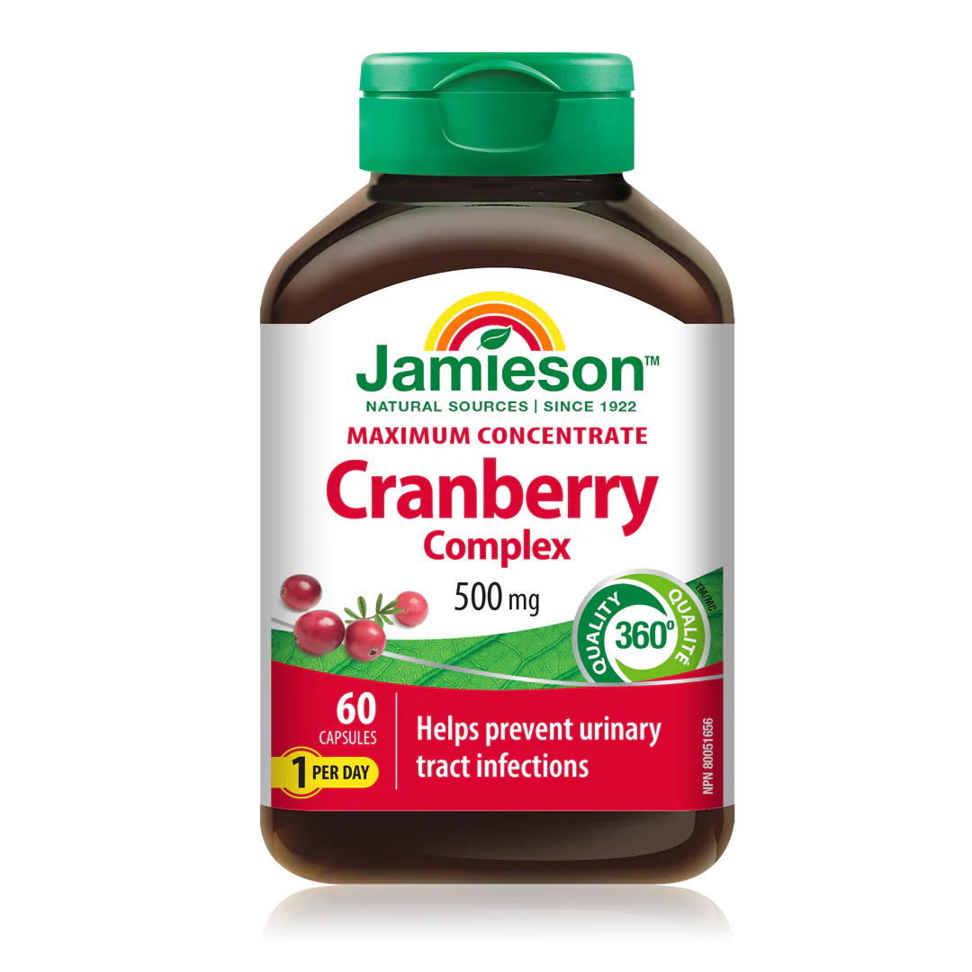 Jamieson Cranberry Concentrate 500mg, 60 caps