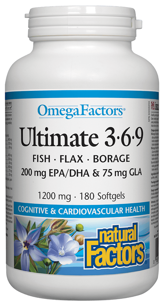 Natural Factors Omega Factors Ultimate 180 Softgels