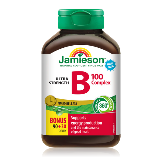 Jamieson B-Complex 100mg, Time Release, 90+30