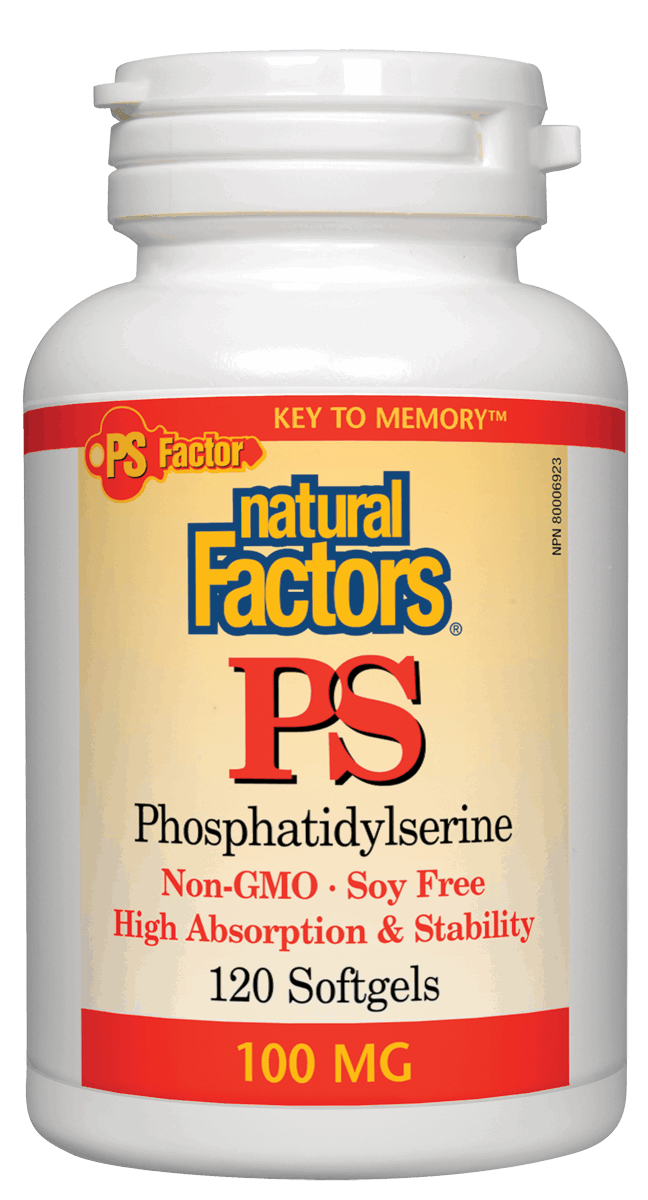 Natural Factors PS Phosphatidylserine 100mg 120 Softgels