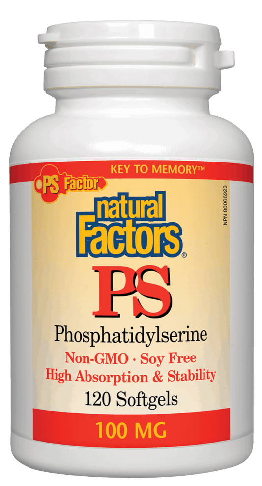 Natural Factors PS Phosphatidylserine 100mg 120 Softgels