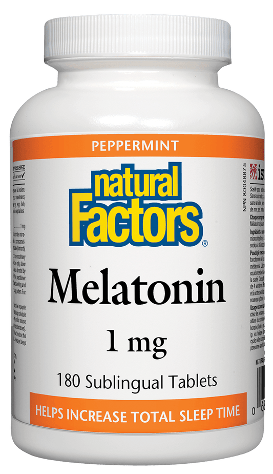 Natural Factors Melatonin 1mg 180 Sublingual Tablets