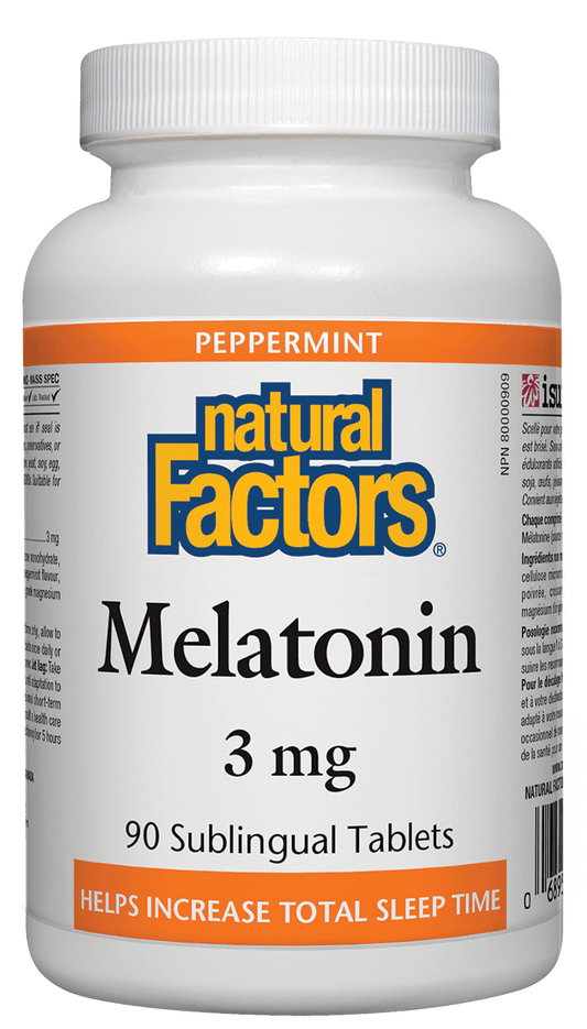 Natural Factors Melatonin 3mg 90 Sublingual Tablets