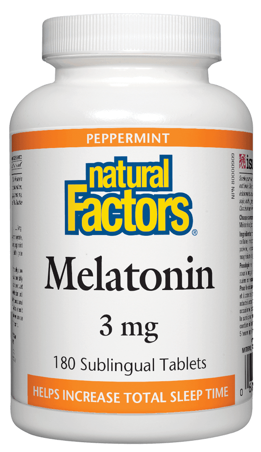Natural Factors Melatonin 3mg 180 Sublingual Tablets