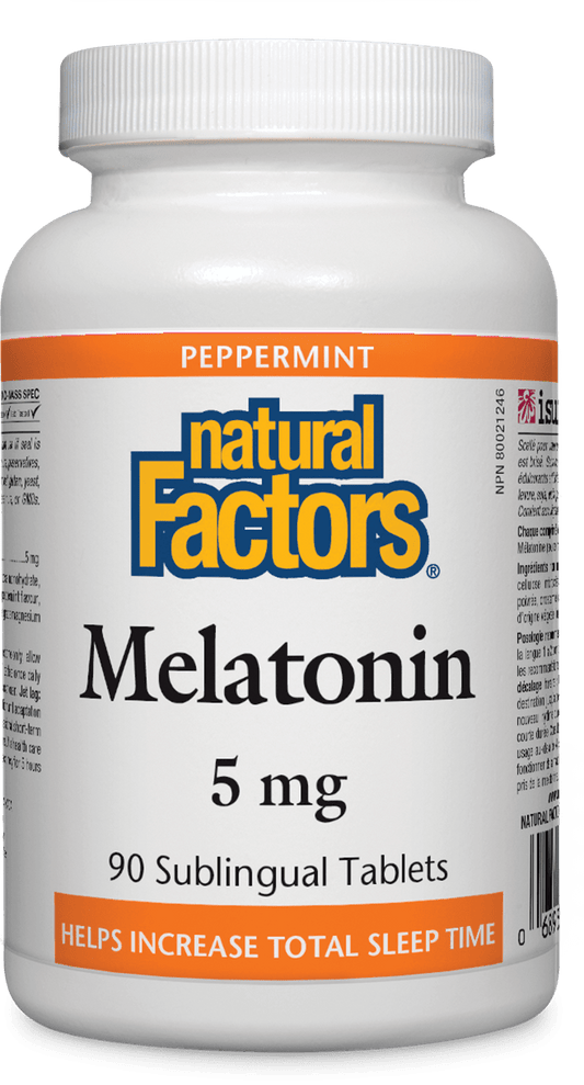 Natural Factors Melatonin 5mg 90 Sublingual Tablets