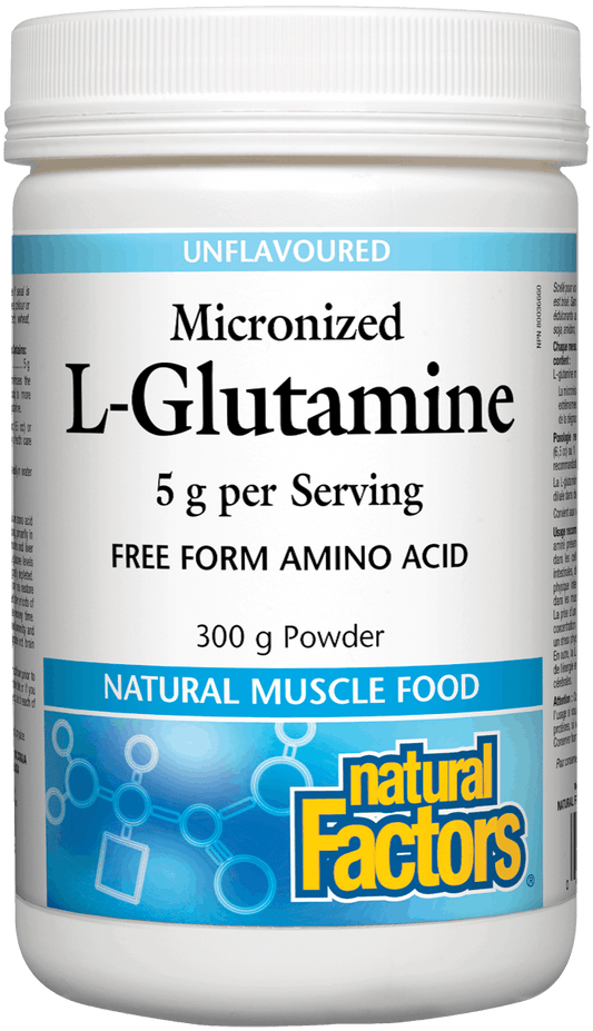 Natural Factors L-Glutamine 300g Powder Unflavoured