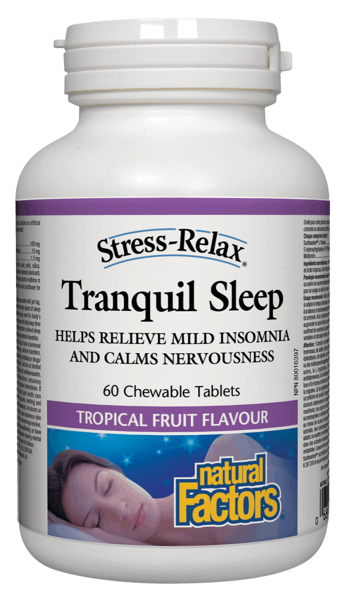 Natural Factos Stress-Relax & Trade Tranquil Sleep 60 Chewable Tablets