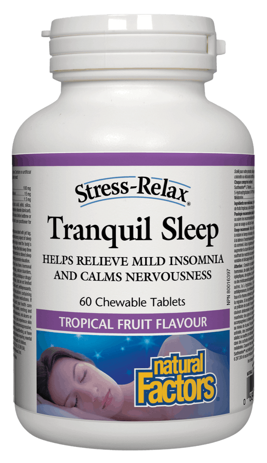 Natural Factos Stress-Relax & Trade Tranquil Sleep 60 Chewable Tablets