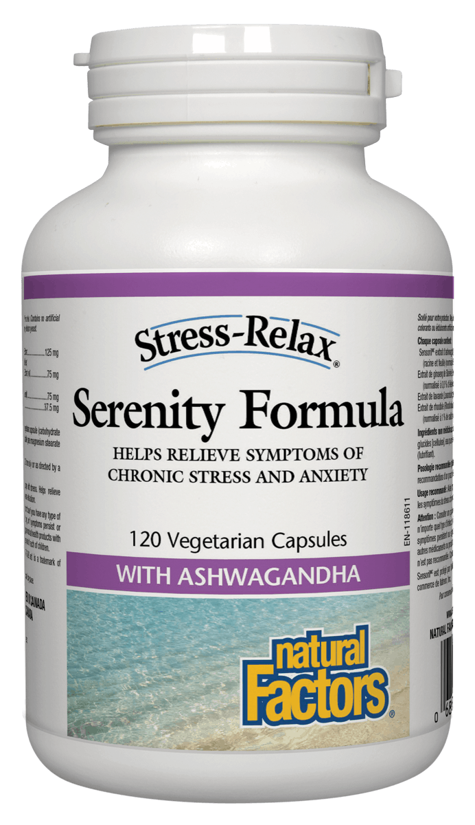Natural Factors Stress-Relax & Trade Serenity Formula 120 Capsules