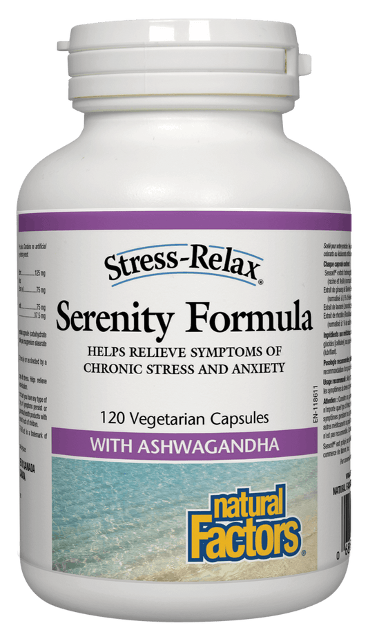 Natural Factors Stress-Relax & Trade Serenity Formula 120 Capsules