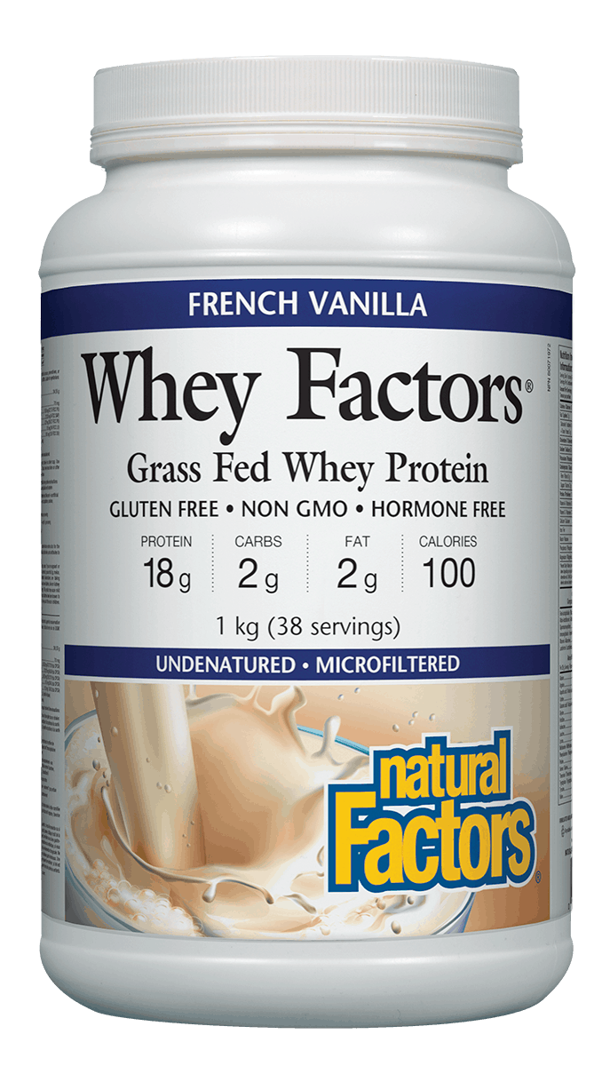 Natural Factors Whey Factors High Protein Formula French Vanilla Flavour