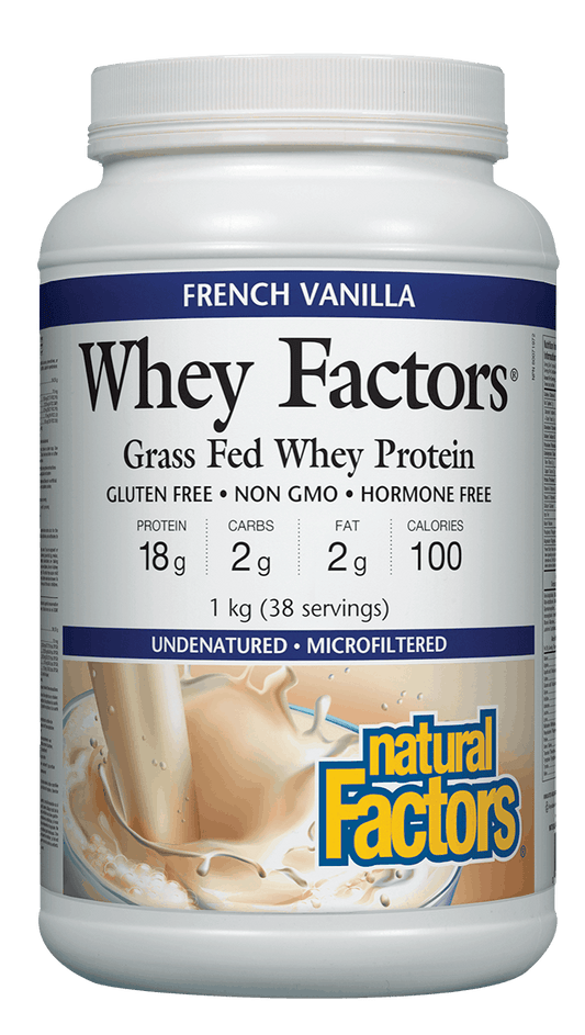 Natural Factors Whey Factors High Protein Formula French Vanilla Flavour