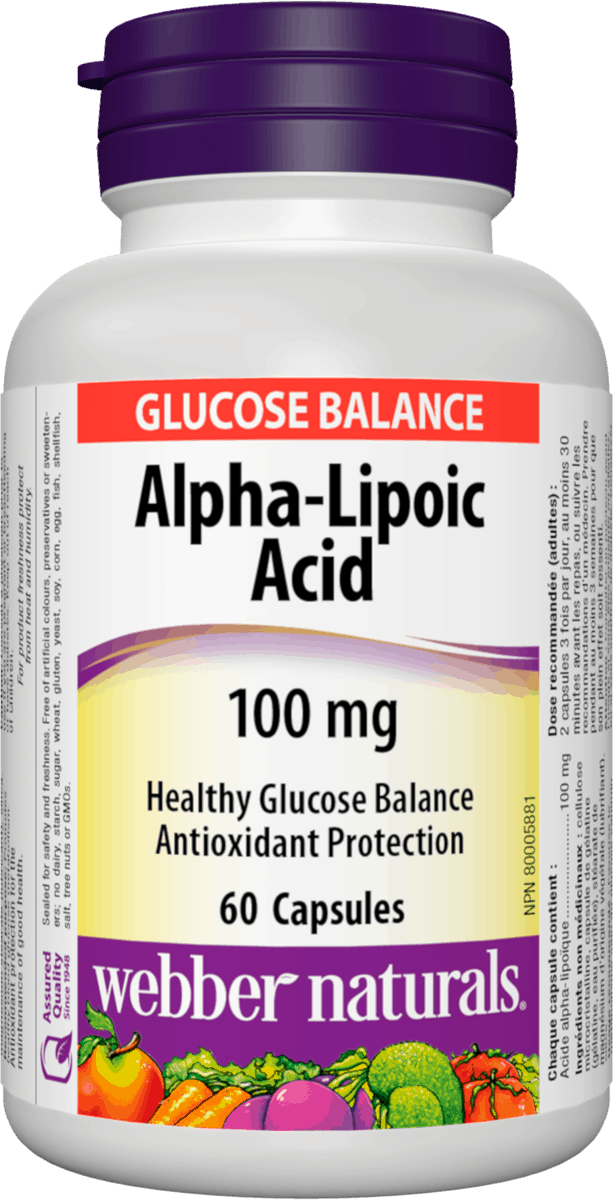 Webber Naturals Alpha Lipoic Acid, 60 caps