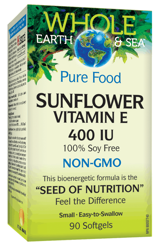 Natural Factors Sunflower Vitamin E 400IU 90 Softgels
