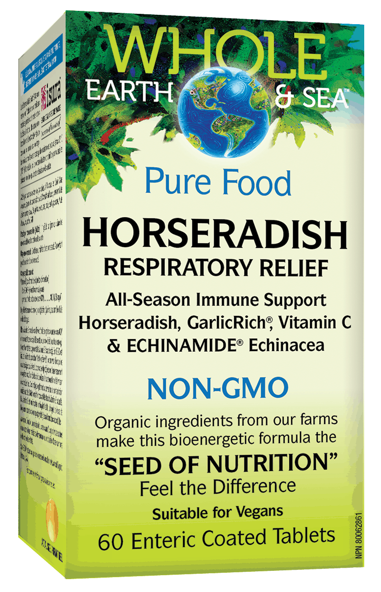 Natural Factors Horseradish Vitamin C Echinamide Formula 60 Tablets