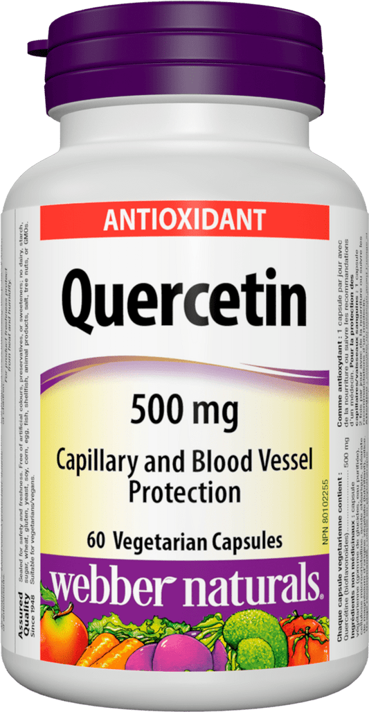 Webber Naturals Quercetin 500 mg 60 vegetarian capsules