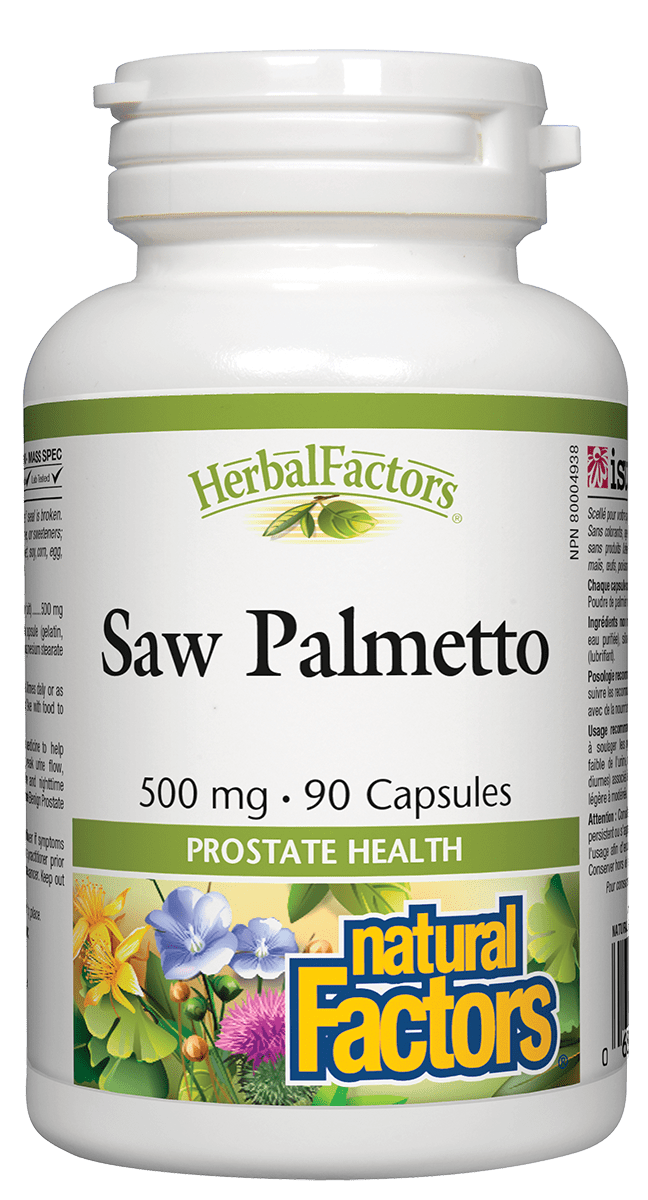 Natural Factors Saw Palmetto 500mg 90 Capsules
