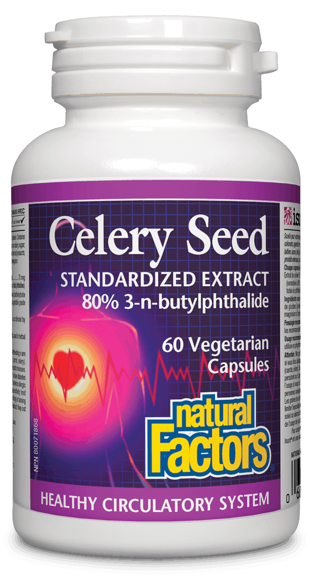 Natural Factors Celery Seed Extract 60 V-Capsules