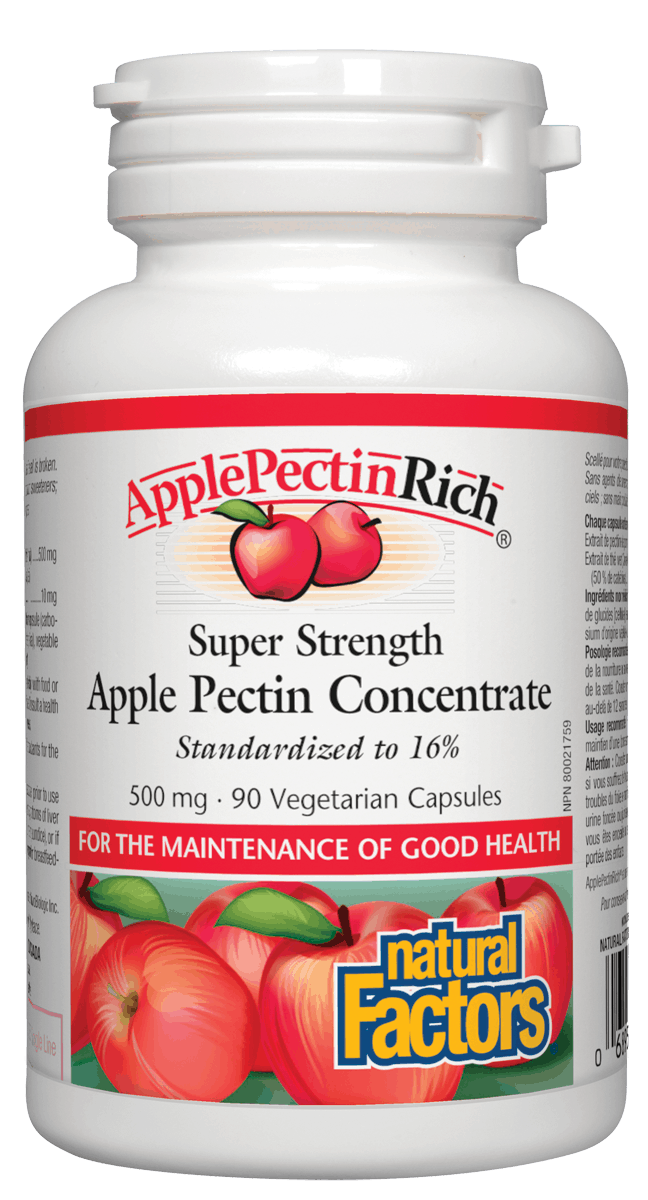 Natural Factors ApplePectinRich 500mg 90 Capsules