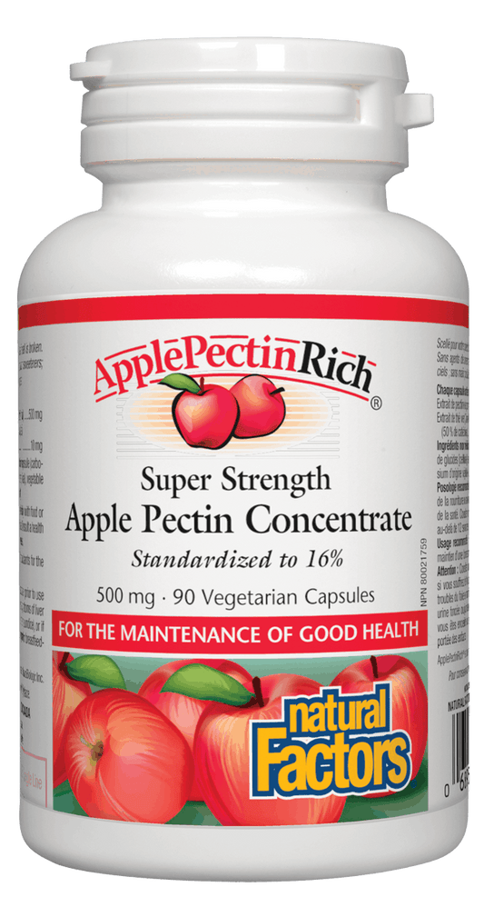 Natural Factors ApplePectinRich 500mg 90 Capsules