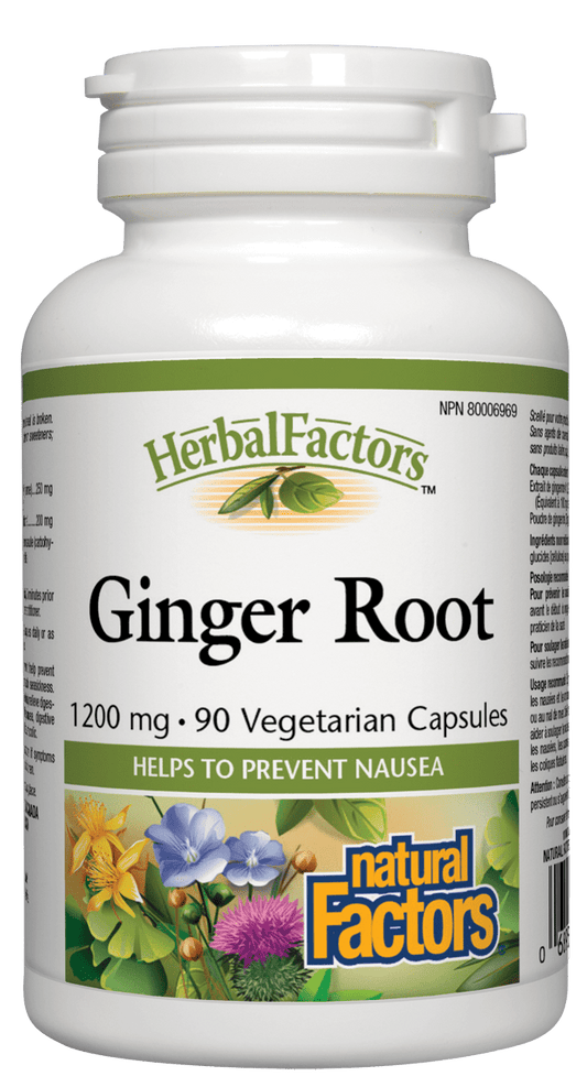 Natural Factors Ginger Root Extract 1200mg 90 V-Capsules